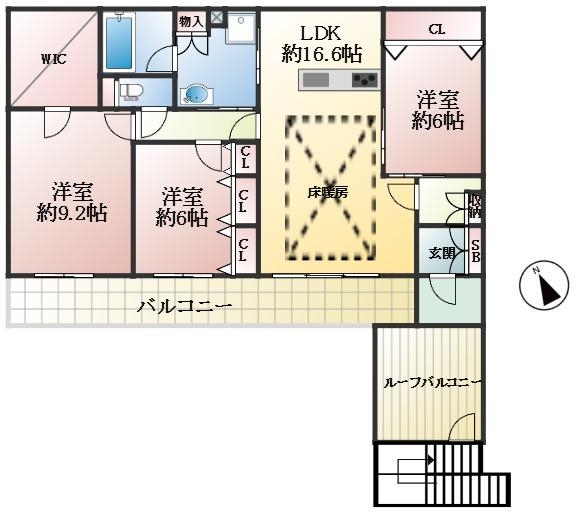 西宮市西宮浜 間取画像
